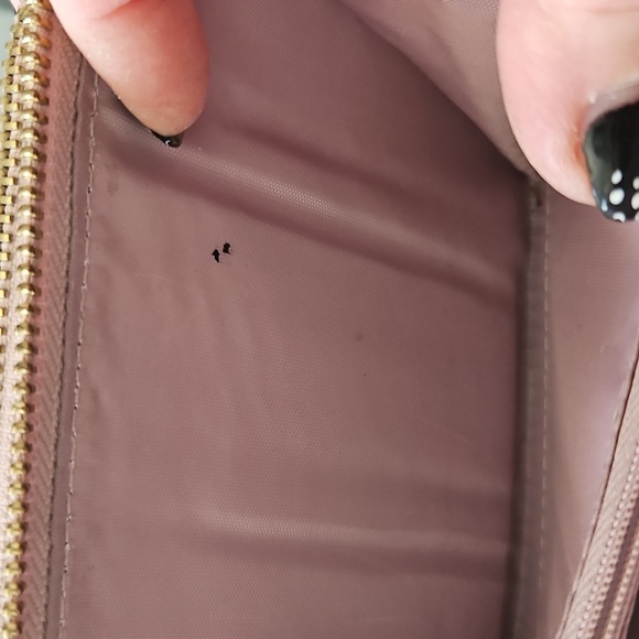 Joy & Iman Blush Quilted Shoulder Bag W/ Matching Wallet - Picture 14 of 15